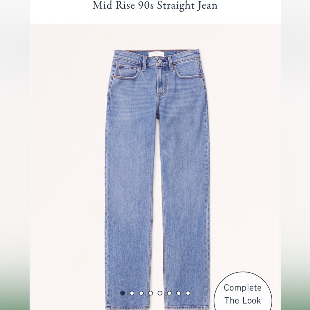 Abercrombie & Fitch mid rise straight jean